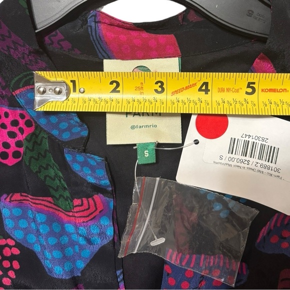 FARM Rio Black and Pink Maxi Dress - Picture 8 of 13